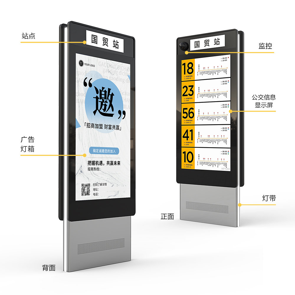 智能電子站牌的組成部分